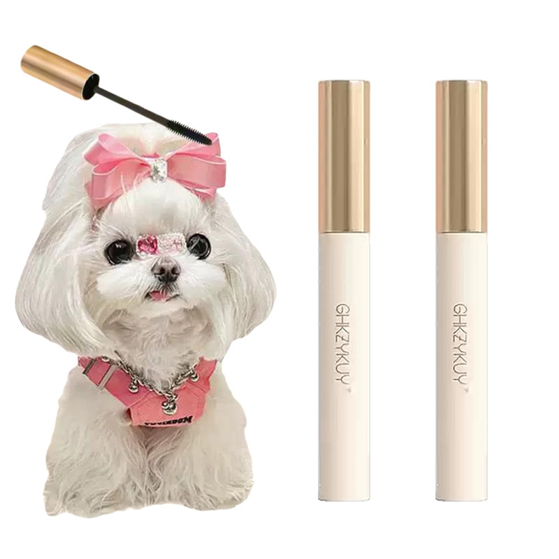 MANON ROSA Pet Styling Gel Facial Hair Care Kit - Hypoallergenic Grooming Set for Eyelashes & Nose Stray Hairs, Safe Formula for Yorkie Maltese Schnauzer Small Long-Haired Dogs Cats (2 Tubes) - PawsPlanet Australia