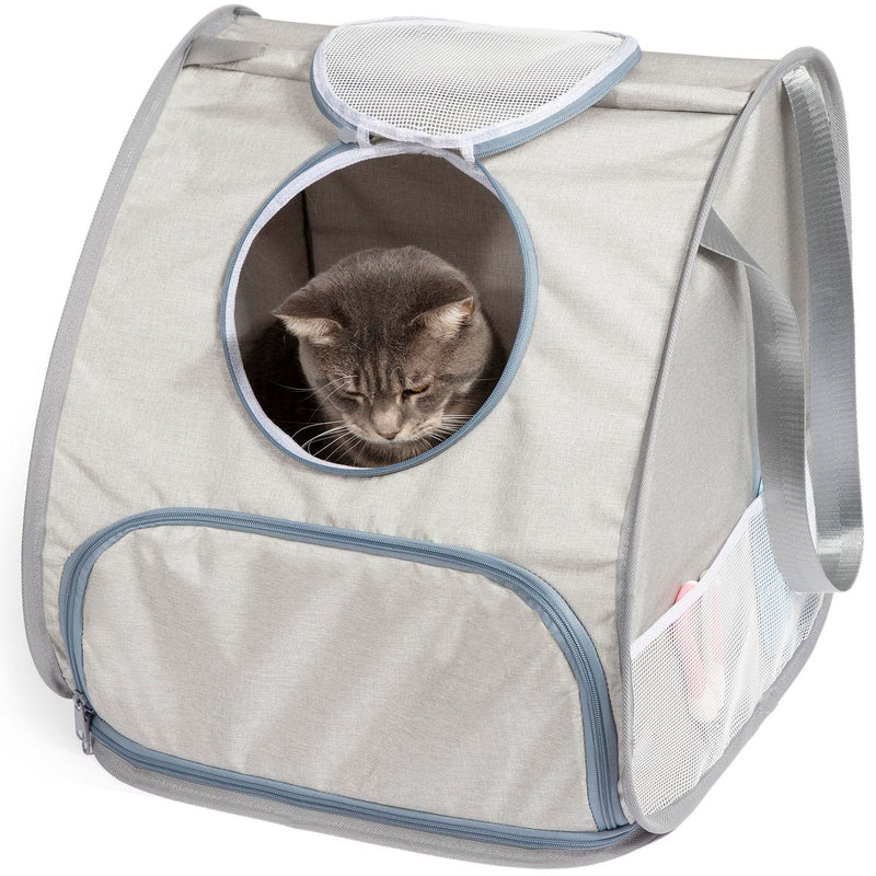 Collapsible Portable Cat Litter Box Standard for Travel Light Weight Leak-Proof?Sturdy?Prevent Litter Scatter Design Easy to Clean?Portable Cat Playpen?Collapsible Travel Puppy Carrier - PawsPlanet Australia