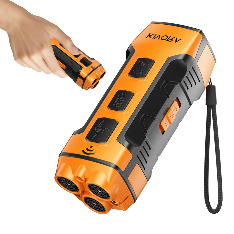 KIVORA Dog Bark Deterrent Devices,7-in-1,Anti Barking Device for Dogs Stop Neighbors Dog,Control 20-50kHz Ultrasonic,Humane-Safe Alternative to Shock Collars for Dogs Training Stopper Indoor/Outdoor