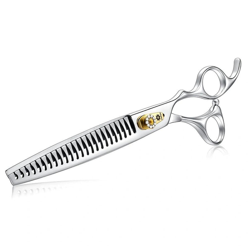 Dream Reach Chunker Dog Scissors - 8 Inch Ergonomic Professional Pet Grooming Fishbone Shears with Adjustable Screw 8 Inch-Chunker - PawsPlanet Australia