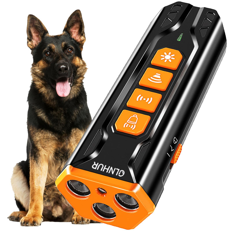 Dog Bark Deterrent Device - Anti-Bark Devices for Dogs,Rechargeable Ultrasonic Dog Bark Deterrent 30Ft Effective Control Range,Safe for Human & Dogs Portable (Black) Black - PawsPlanet Australia