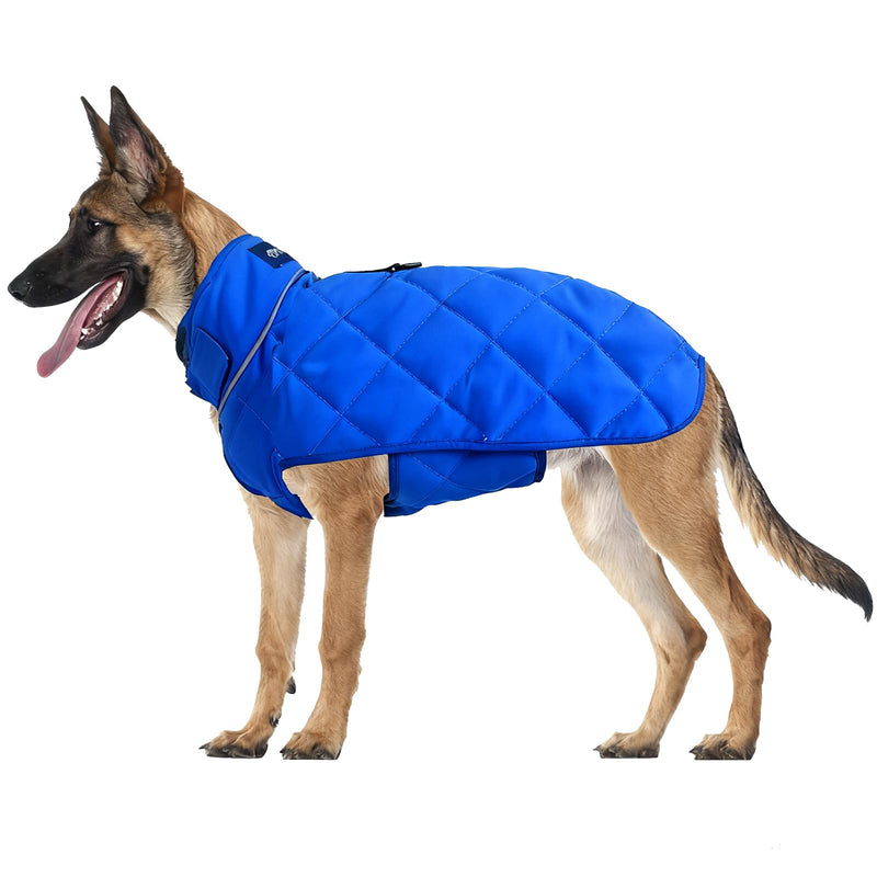 Weighted Dog Vest, Tactical Weight Coat with Beads for Dogs Anxiety- Relieve Stress, Build Muscle & Optimize Health, Premium Heavy Duty Dog Training Jacket for Exercise and Strength (Blue, S) Blue Small