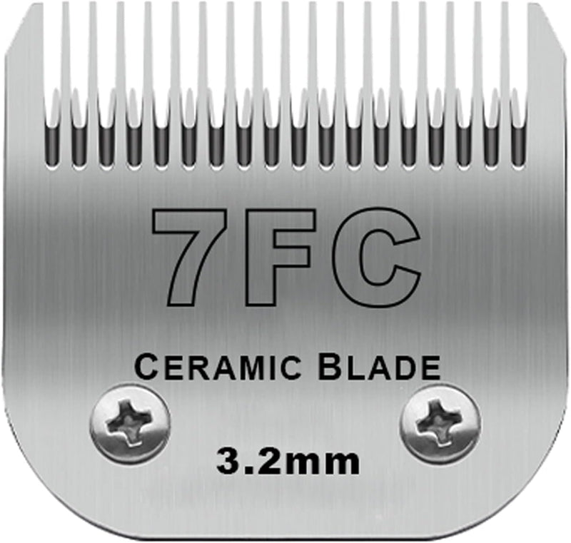 Detachable Pet Dog Clipper Blades, Compatible with Size-7FC Cut Length 1/8"(3.2mm), Most Oster A5, KM Series Clippers,Made of Stainless Steel Blade 1Pack 7FC1P - PawsPlanet Australia