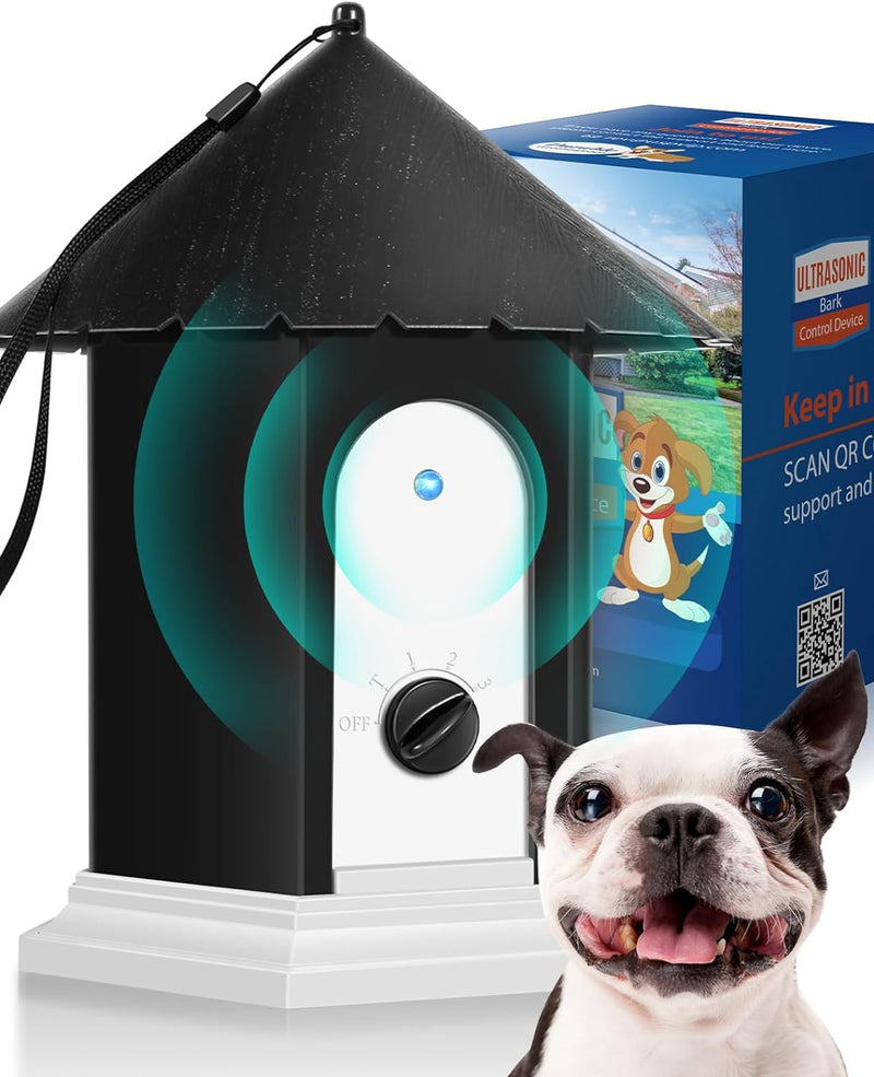 Anti Barking Device, Ultrasonic Dog Barking Deterrent Devices Up to 50 Ft Range, Dog Barking Control Device Bark Box with 3 Modes, Dog Barking Silencer Safe for Dogs & People - PawsPlanet Australia
