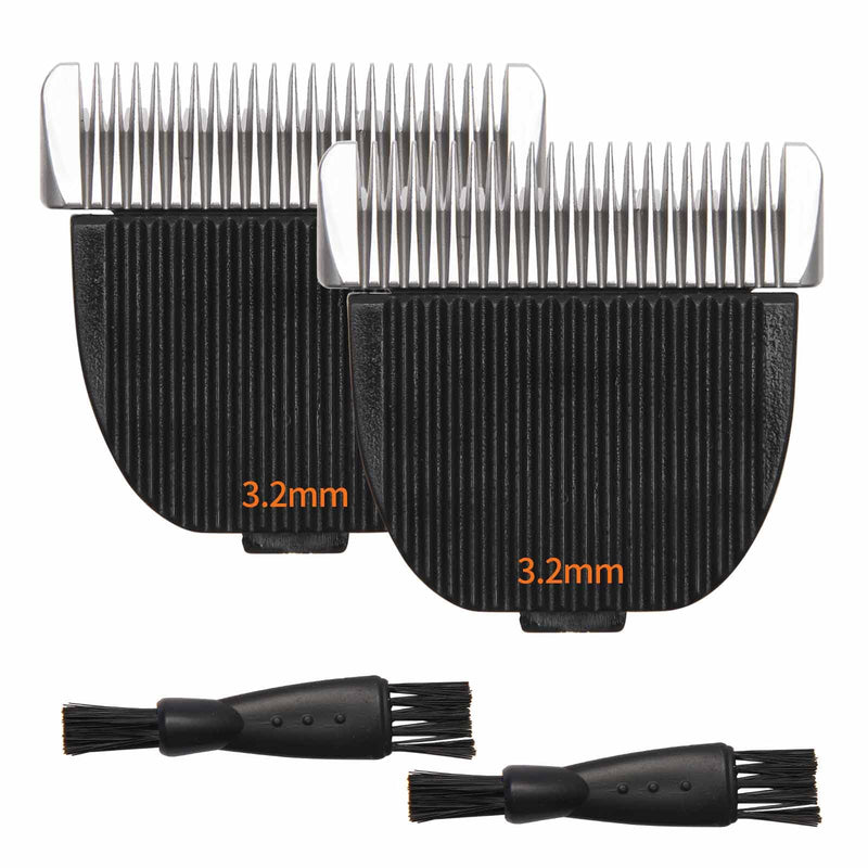 2 Pack Dog Grooming Replacement Blade Compatible with Oneisall Low Noise Dog Clippers, Dog Hair Vacuum Clipper Made of Ceramic Blade & Stainless Steel Blade Size3.2mm 3.2mm-2P - PawsPlanet Australia