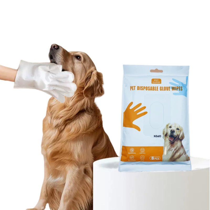 Pet Grooming Gloves for Dogs and Cats, coconut oil for dogs ， dog paw wipes ，dog washing gloves ，coconut oil for dogs (coco 6pcs) coconut 6pcs - PawsPlanet Australia