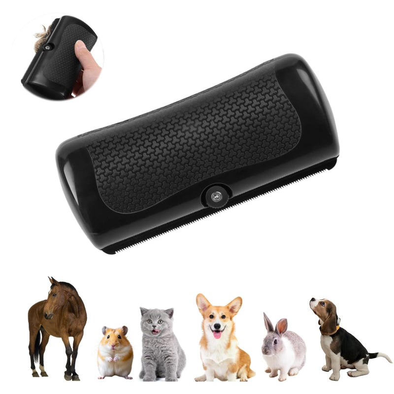 Metal Comb - Short Hair Dog Grooming Tool for Cats， Dogs & Horses, Stainless Steel Hair Removal Brush for Shedding Control & Skin Massage - PawsPlanet Australia