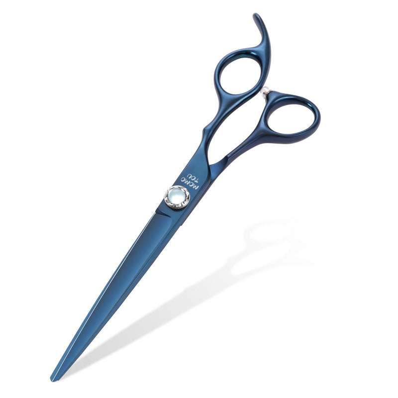 7 inch Matte Blue Straight Dog Grooming Scissors Professional 440C Stainless Steel Dog Shears Smooth Cutting Comfortable Grip and Easy to Use for Groomers and Home Use - PawsPlanet Australia