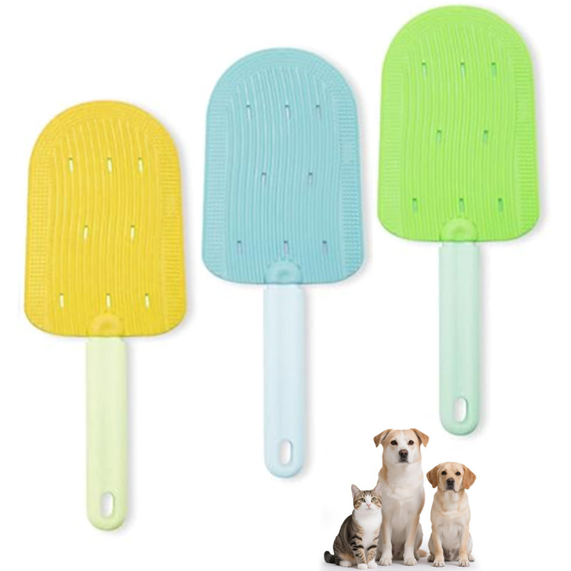 3 - Piece Cat Tongue Comb Set - Ideal for Long - Haired Cats, Comfort - Grip, Remove Hairballs & Shedding,Shedding Cat Brush for Long Haired Cats,Grooming Tongue Brush - PawsPlanet Australia