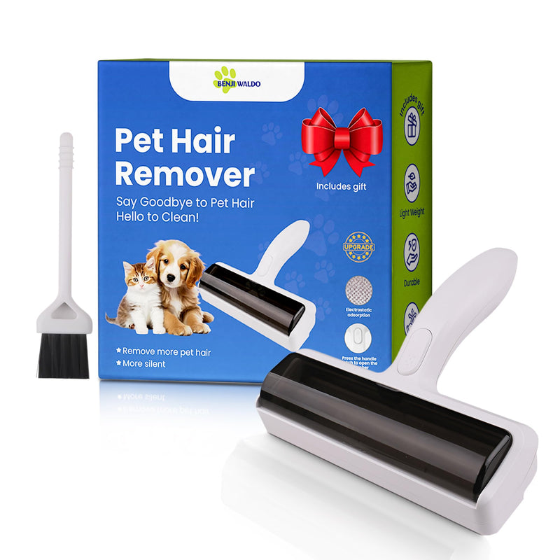 Pet Hair Removal Tool - Reusable Dog Hair Remover for Couch, Cat Hair Remover for Furniture - Portable Multi-Surface Fur Roller - Eco-Friendly, No Refills Needed - PawsPlanet Australia