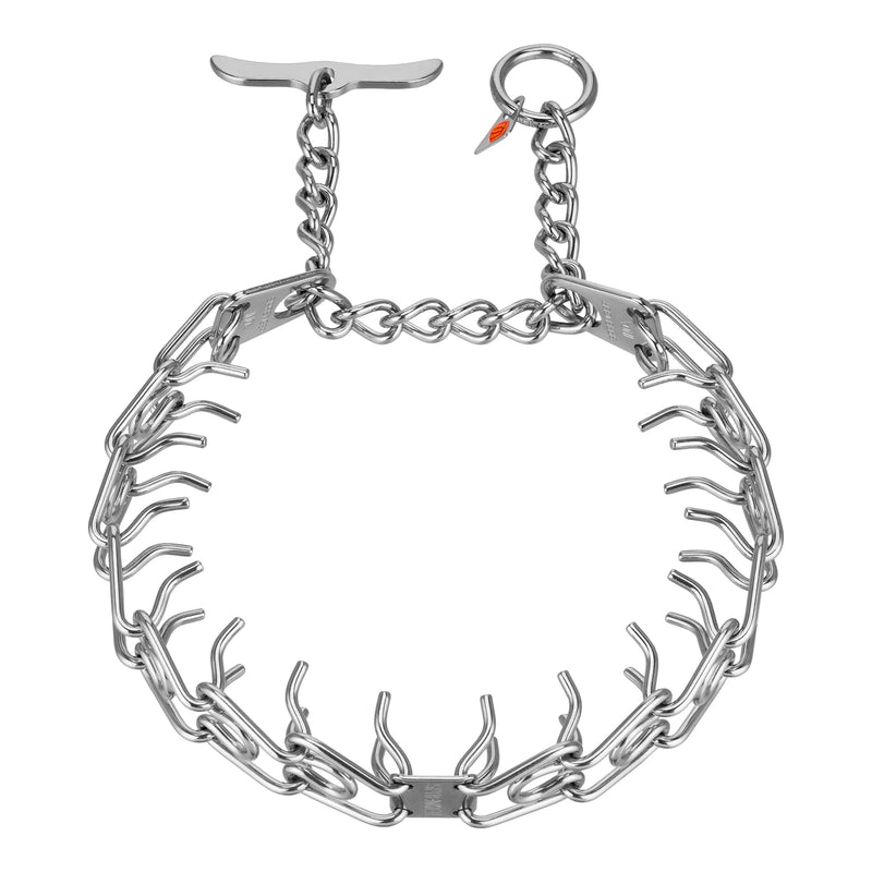Herm. Sprenger Ultra-Plus Prong Dog Training Collar, Anti Pull Training Pinch Collar, (Stainless Steel, 3.0 mm Short Links x 18" Neck Size; 19-20" Chain Length) - Toggle Version Stainless Steel