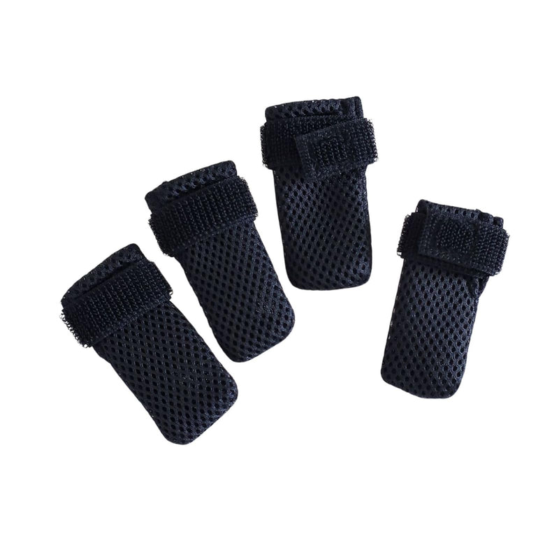 Cat Boots,Dog Boot for Injured Paw,Breathable Mesh Cat Claw Protectors Anti Scratch for Cutting Nails_L(Black) L-Claw Length:2.3in Black - PawsPlanet Australia
