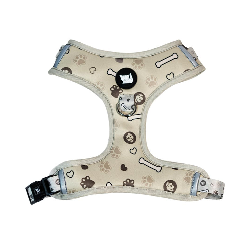 Haminway No-Pull Dog Harness for Medium Dogs – Reflective, Breathable Vest with Adjustable Chest & Neck Straps – Easy to Wear, Anti-Choke Harness for Safer Walks (Beige, Size Medium) Beige - PawsPlanet Australia