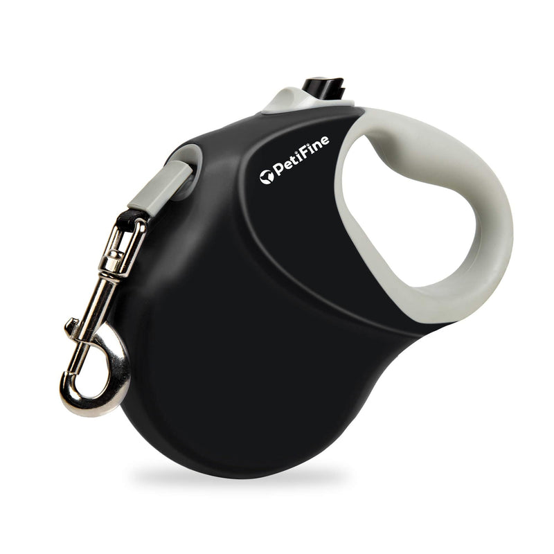 PetiFine Upgraded Retractable Dog Leash 26FT, Heavy Duty Pet Walking Lead for Large Dogs up to 110lbs, Anti-Twist Reflective Dog Leash with Anti-Slip Soft Grip, One-Handed Brake Large-26 Feet(Tape)