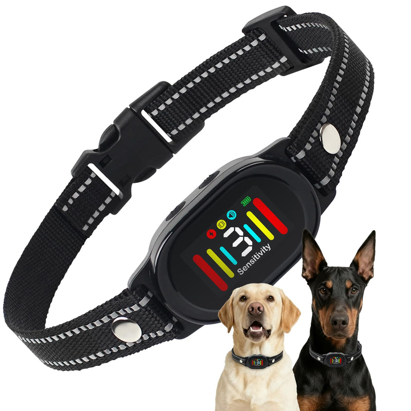 Dog Bark Collar - Shock Collars for Large Medium Small Dogs with Vibration Beep Modes, Waterproof IP67, Rechargeable Training Collar with 8 Adjusable Sensitivity, Calming Anti Barking Device