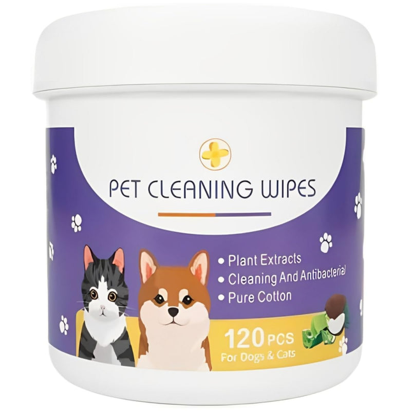 120Pcs Gentle Pet Eye Wipes for Dogs & Cats – Soothing Tear Stain & Discharge Removal with Natural Ingredients for Face Cleaning, 120 Soft Pet Facial Cloths 1pcs - PawsPlanet Australia