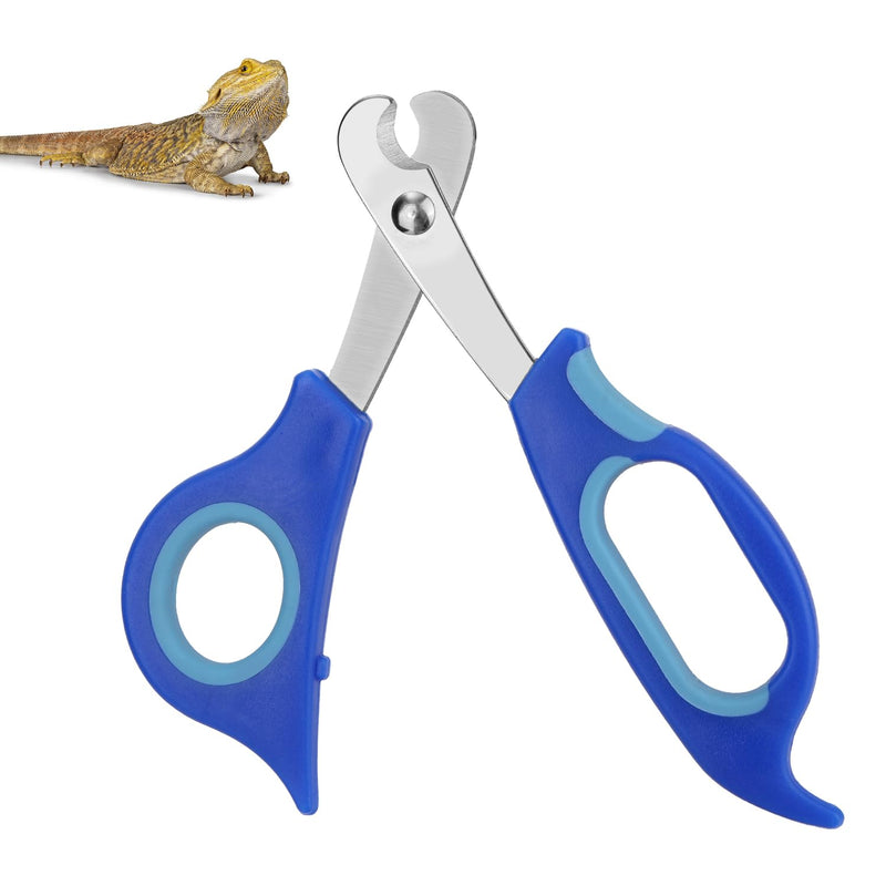 BOXOB Bearded Dragon Nail Clippers, Stainless Steel Pet Animal Lizard Cat Dog Toe Nail Scissors Trimmer Professional Reptile Grooming Tool with Precise Angled Edge for Small Reptiles Turtle Chameleon - PawsPlanet Australia