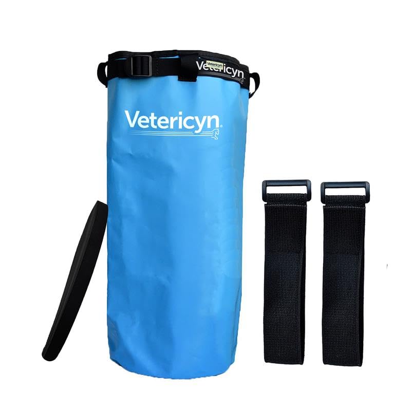 Vetericyn Mobility Horse Hoof Soaking Boot. Heavy-Duty Equine Treatment Bag to Soak Hooves. Made of Lightweight PVC Material and a EVA-Padded Bottom. - PawsPlanet Australia