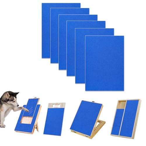 Dog Door Scratch Protector,Dog Nail File Board, Door Protector for Dog Scratching,self-Adhesive Instead of Emery Paper (13x9inch, Blue) - PawsPlanet Australia
