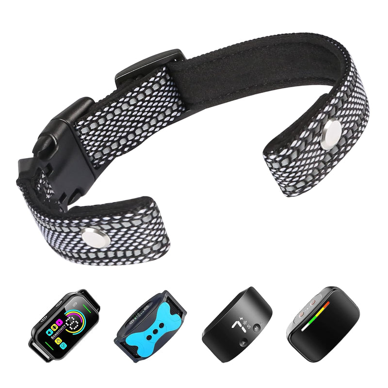 Comfortable Dog Collar Replacement Strap, Reflective Breakaway Dog GPS Training Bark Receiver Collars, Heavy Duty E Collar, Adjustable Collars Straps for Small Medium Large Dogs M(12.5"-17.5") M(12.5"-17.5") - PawsPlanet Australia
