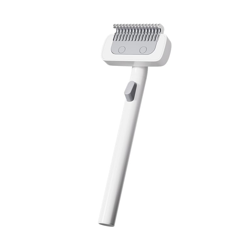 One-Click DeMatting Pet Comb for Small Dogs and Cats,Deshedding Brush, Quick Knot Remover with Stainless Steel Blade, Safe Rounded Edges, Effortless Hair Removal Grooming Tool - PawsPlanet Australia