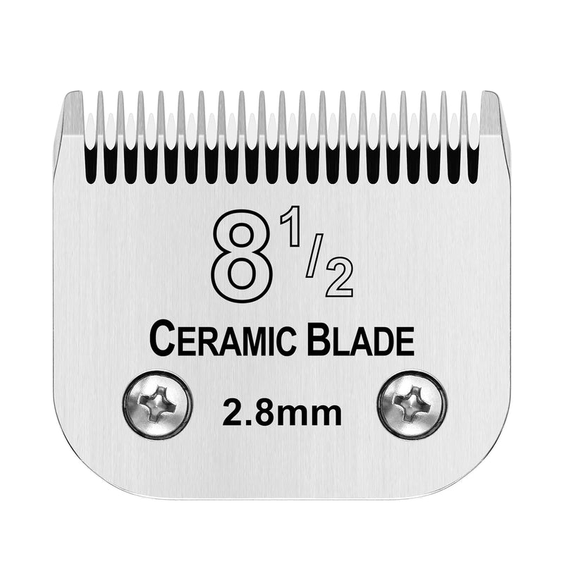 Size 8 1/2 Detachable Pet Dog Grooming Clipper Ceramic Blade,Compatible with Andis,Oster A5,Wahl KM10 Series Clippers,Cut Length 7/64"(2.8mm) - PawsPlanet Australia