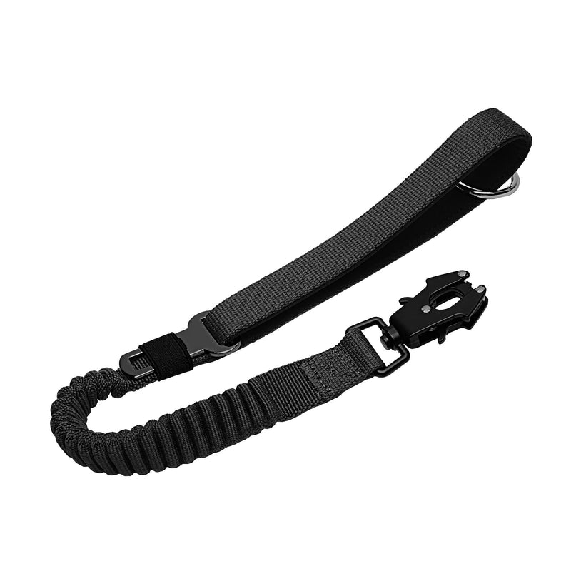 20” Strong Short Leash for Dog, Heavy Duty Bungee Dogs Leash with Padded Handle Car Seatbelt, Small Dog Training Leashs for Large or Medium Dogs - Can be Used with Other leashes (Black) Black - PawsPlanet Australia