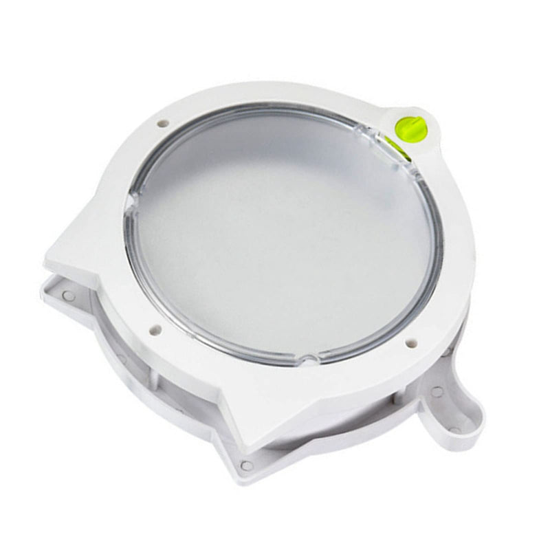Cat Flap Door Magnetic, Cute Cat Door, 4 Locking Modes Plastic Automatic Cat Door for Interior Exterior Doors (White) White