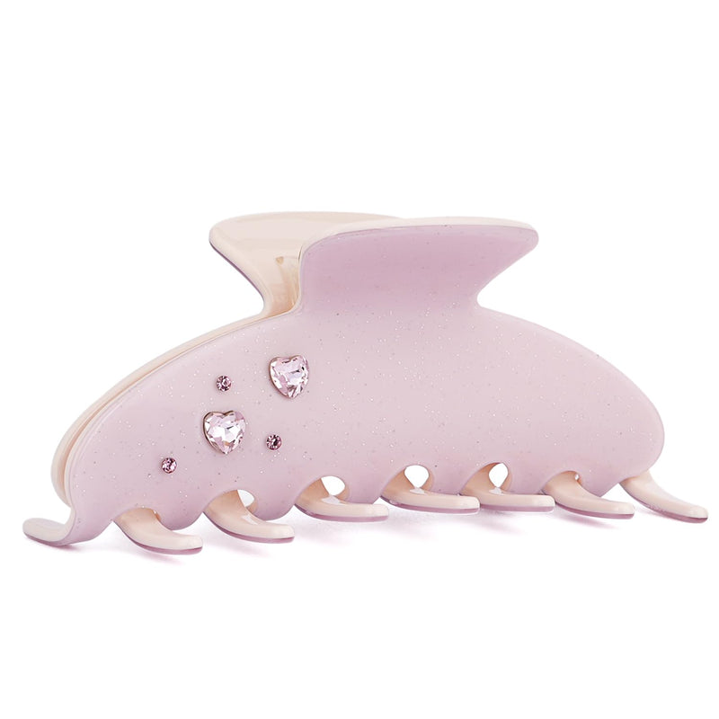 MAORULU Cute Claw Clip for Women – 4'' Large Acetate Hair Clips for Thick Thin Curly Long Hair, Rhinestone Jaw Clip Non-slip Hair Clamps, Strong Hold, Stylish French Design (Pink Rhinestone Clips) Pink Rhinestone Clips - PawsPlanet Australia