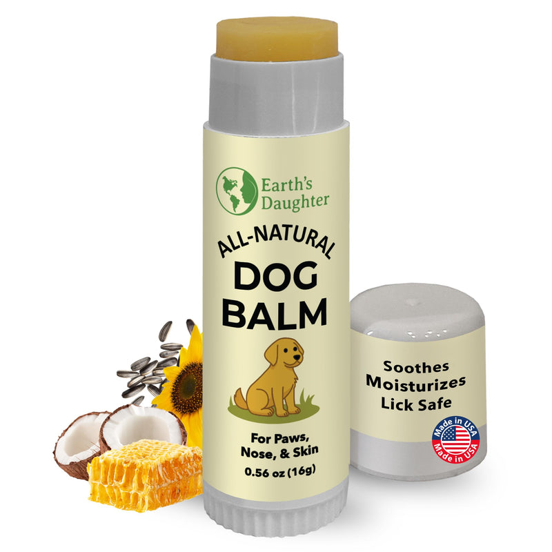 Earth’s Daughter Dog Paw Balm Big 0.56 oz – Organic Paw & Nose Protector with Beeswax, Coconut & Calendula – Itch Relief & Natural Skin Care for Dogs & Puppies – Travel Essential - PawsPlanet Australia