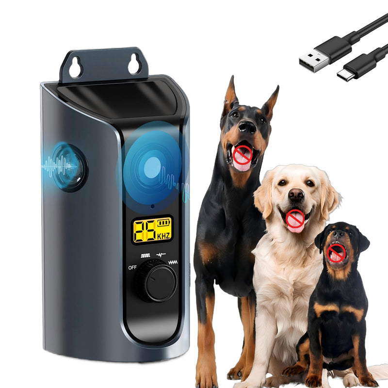 Dog Bark Deterrent Devices, 3X Ultrasonic Anti Barking Device, Bark Box for Dogs Indoor & Ourdoor, Dog Barking Silencer with 3 Modes | Bark Control Device 50ft Range, Stops Neighbours Dog Barking - PawsPlanet Australia