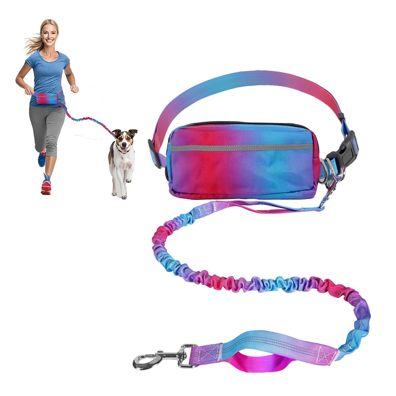 Hands Free Dog Leash for Medium Large Dogs,Hands Free Dog Leash with Zipper Pouch,Suitable for Running Jogging Walkin - PawsPlanet Australia