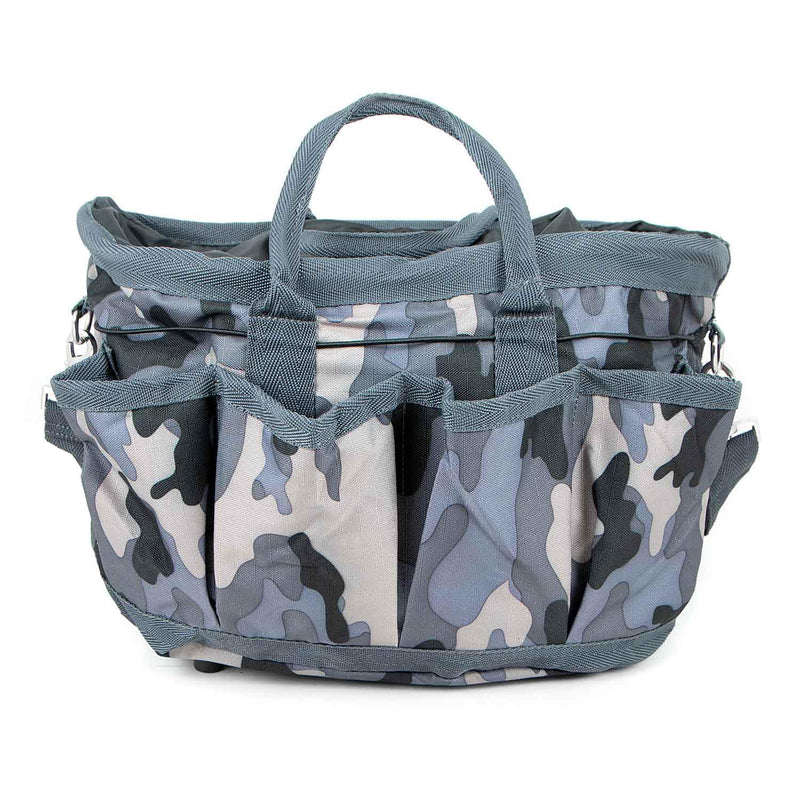 Jeffers Poplar Head Grooming Bag – Horse Grooming Organizer Tote with Pockets for Brushes, Tools, Clippers, Shampoo, Detangler – Stable Barn Kit Carrier for Horses, Pets, Livestock, Urban Camo