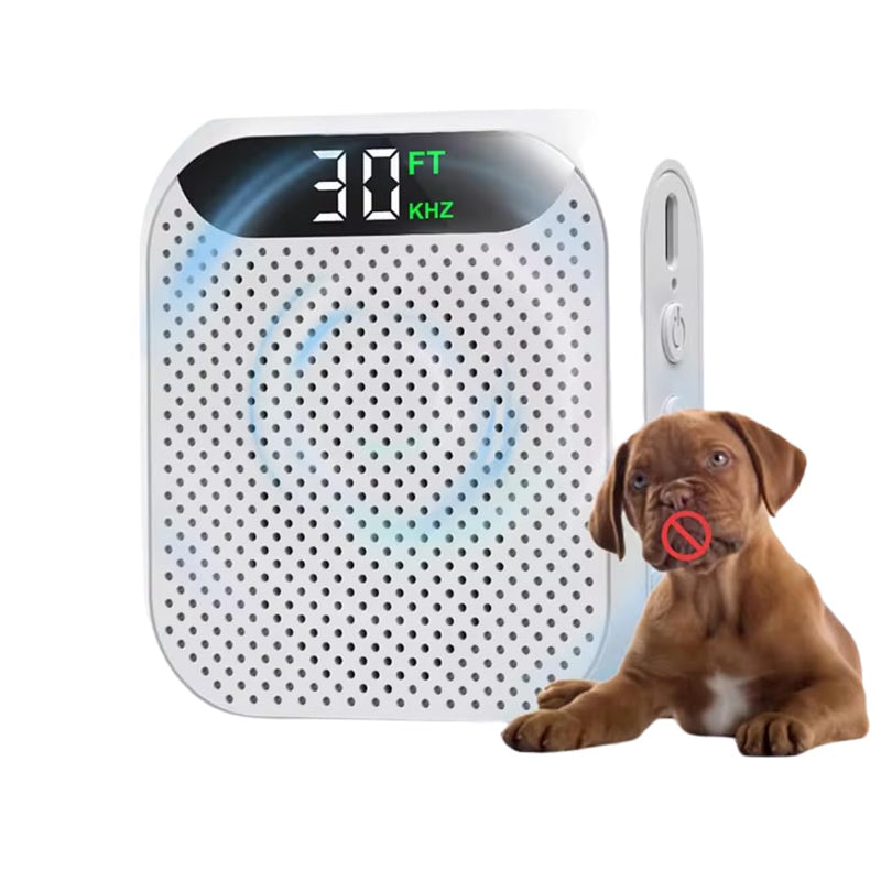 ArmiX Ultrasonic Dog Bark Stopper – Rechargeable, 3-Level Adjustment, 30ft Range, Waterproof for Outdoor & Home Use, for Dog Training and Barking Control - PawsPlanet Australia