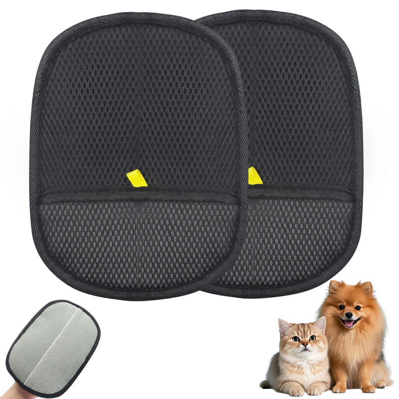 2 pcs Pets Static Removal Gloves, Reusable Cat Dog Electrostatic Hair Remover Grooming Glove Tool - PawsPlanet Australia