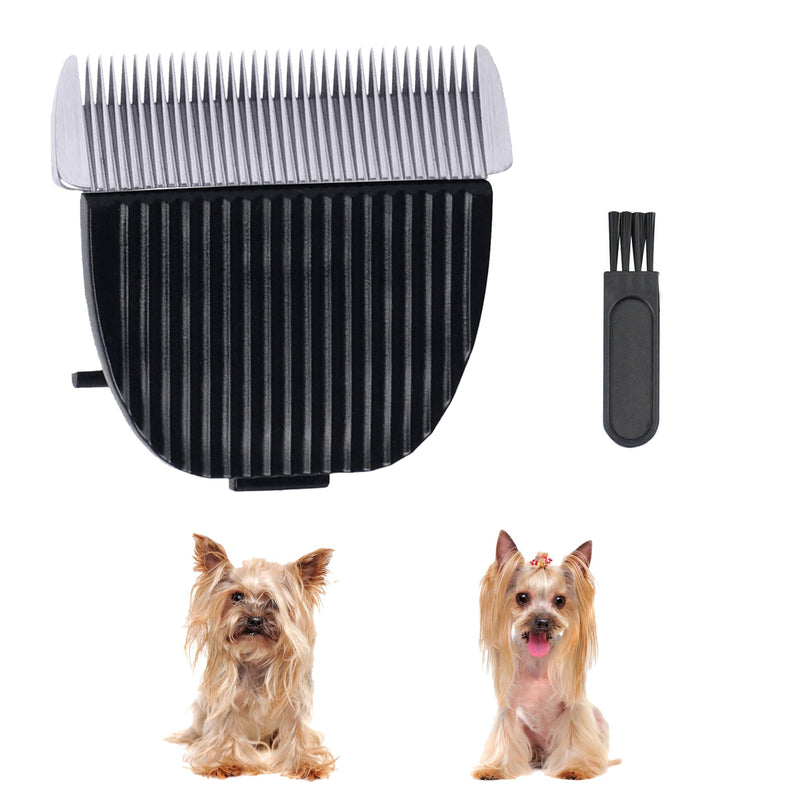 2 Pcs Dog Grooming Replacement Blades | Compatible Low Noise Dog Clippers | Dog Clipper Blades Compatible | Pet Grooming Replacement Blades | Dog Clipper Blades, Cleaning Brush 2 - PawsPlanet Australia