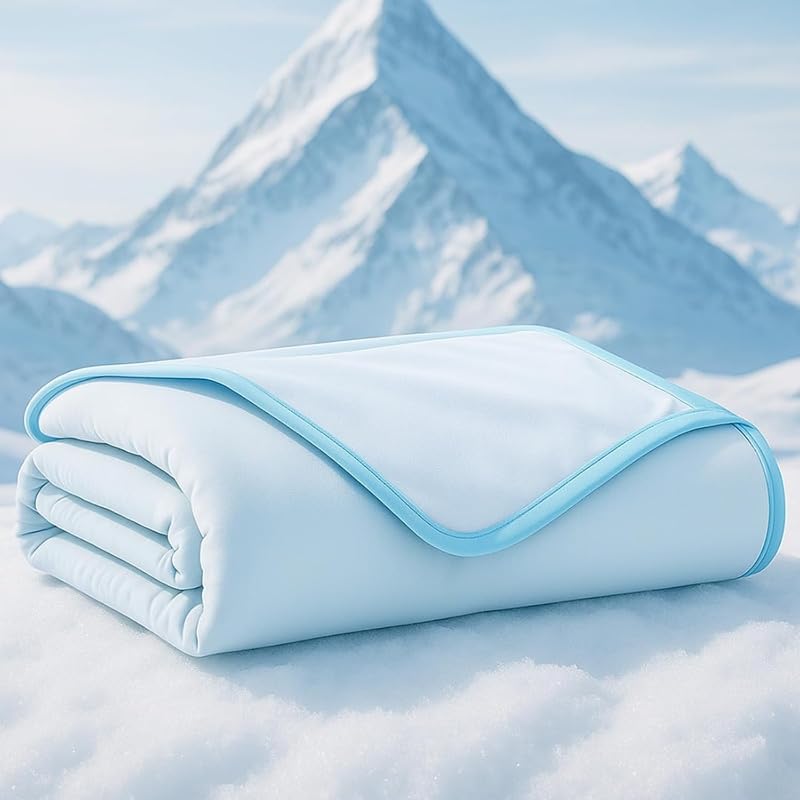 Zonli Premium Cooling Blanket for Dogs-Lightweight Fluffy Pet Throw & Bed Cover,Cooling Mat for Dogs,Cats&Puppies - Breathable,Durable Summer Blanket-Oversized 39"×55" Pet Pad, Machine Washable (Blue) Blue - PawsPlanet Australia