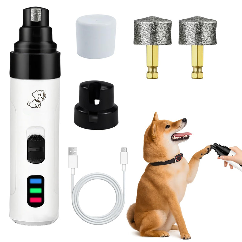 Silent Groom Pro Nail Grinder, 2025 New Dog Nail Trimmer, USB Rechargeable Pet Nail Grinder, Dog Nail Trimmers, Pet Paws Grooming Smoothing Tool - PawsPlanet Australia
