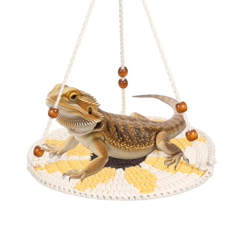 Bearded Dragon Accessories, Reptile Hammock, Lizard Swing Hanging Bed, Leopard Gecko Tank Accessories, Reptile Climbing, Hammock Pet Platform Carrier for Chameleon, Guinea Pig, Gecko, Birds - PawsPlanet Australia