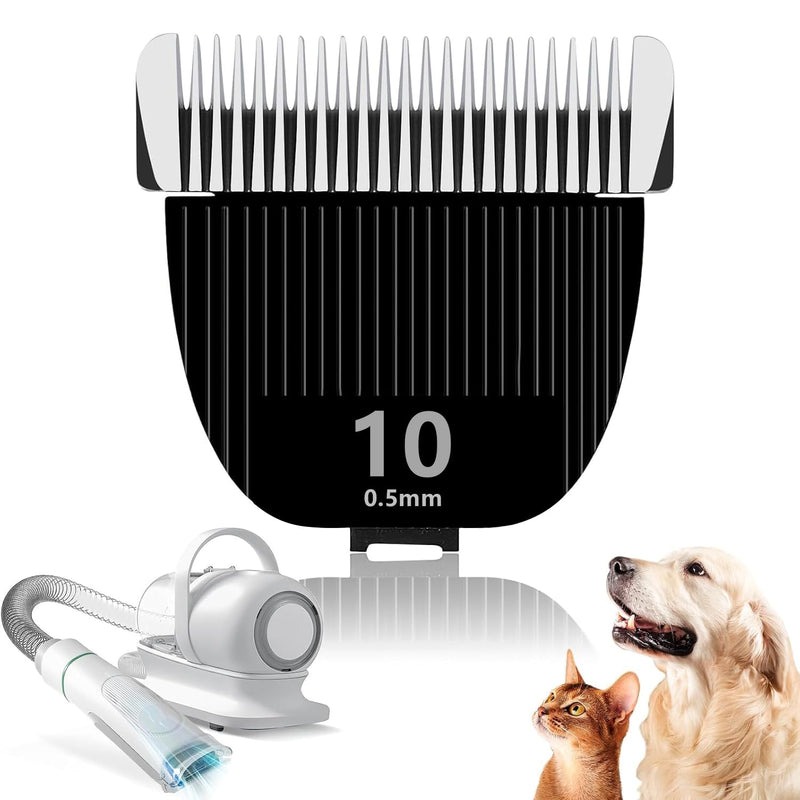 Replacement Blade for nebot P1 Pro Pet Grooming Kit & Vacuum,Size-10 Cut Length 1/50"(0.5mm),Made of Ceramic Blade & Stainless Steel Blade Black-888 - PawsPlanet Australia