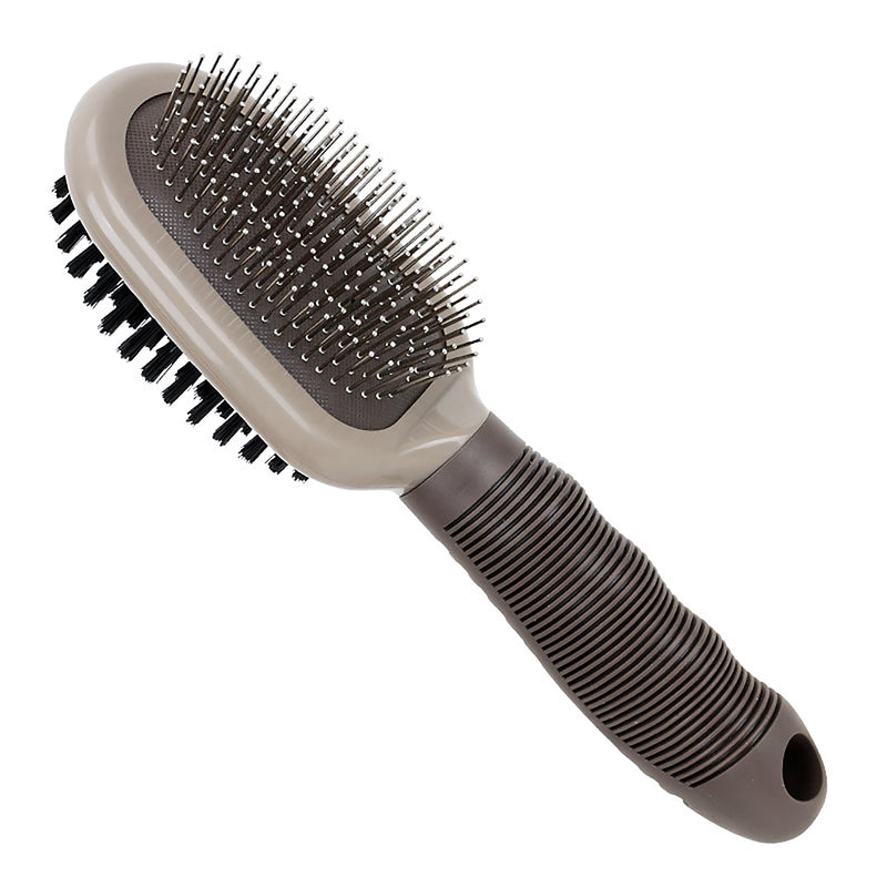 Hair cleaning tool for medium and large dogs, soft and firm bristles to remove loose tangled and undesirable undercoat. dog brush. - PawsPlanet Australia