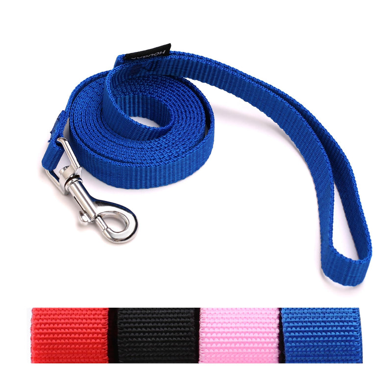 6 FT Puppy/Leash, Strong Traditional Style with Easy to Use Collar Hook, Great for Small and Medium Dogs (Blue, 5/8 in x 6 ft) blue - PawsPlanet Australia