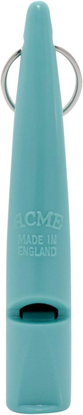 ACME 211.5 Professional Dog Training Whistle with Lanyard. BPA-Free Plastic. 90 dBA. Standardized 5400Hz Frequency for Larger Breeds. Weatherproof. Made in The UK (Turquoise) Turquoise - PawsPlanet Australia