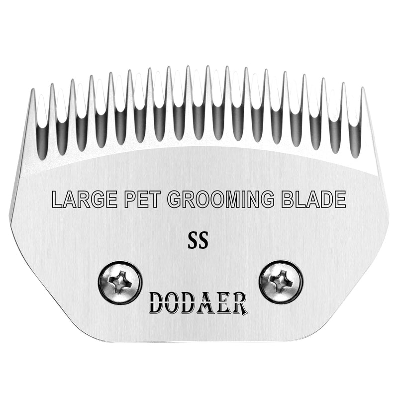Large Detachable Pet Dog Grooming Steel Blade,Compatible with Andis Super Blending,Oster A5,Wahl KM10 Series Clippers for Large Dog,Horses,Sheep，Cut Length 1/50" - PawsPlanet Australia
