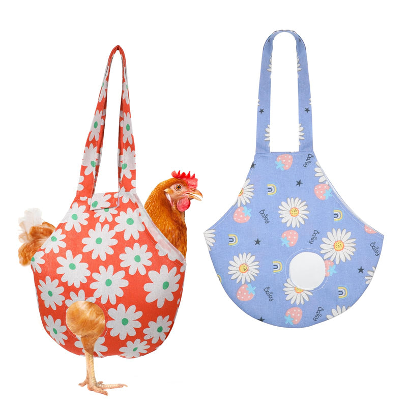 2 Pack Chicken Carrier Bag Saddle, Canvas Chicken Holder Sling Catching Hand Bag for Hen Rooster Poultry Poultry Transport, Travel - PawsPlanet Australia