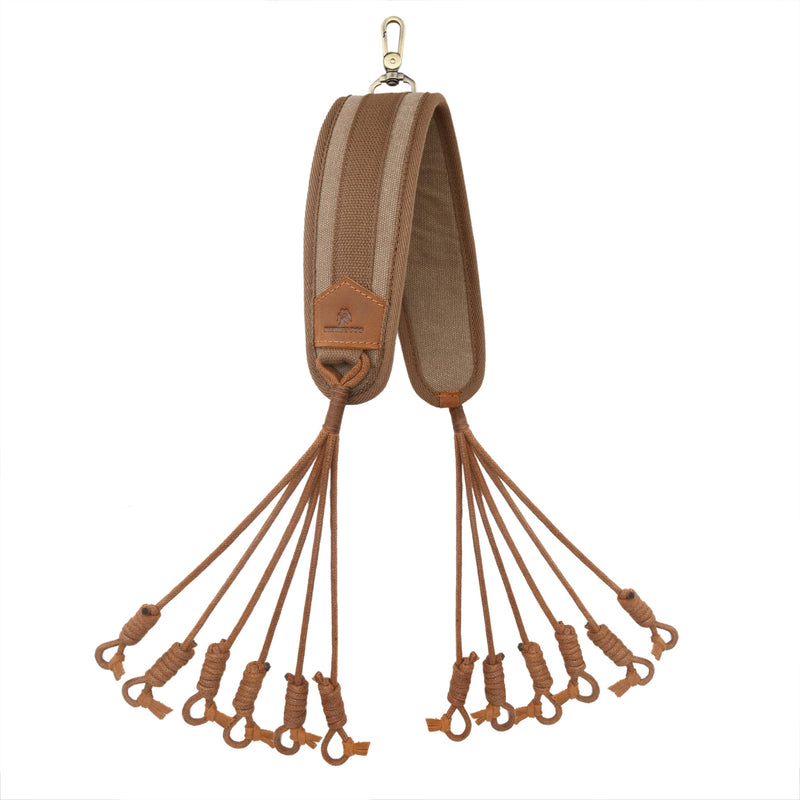 WAYNE'S DOG Canvas Bird Game Carrier, Waterfowl Dove Small Animal Game Carrier Hanger Tote Shooting Accessories (Brown) Brown