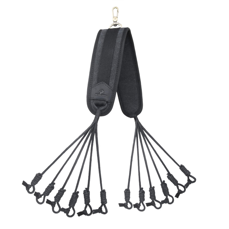 WAYNE'S DOG Canvas Bird Game Carrier, Waterfowl Dove Small Animal Game Carrier Hanger Tote Shooting Accessories (Black) Black - PawsPlanet Australia