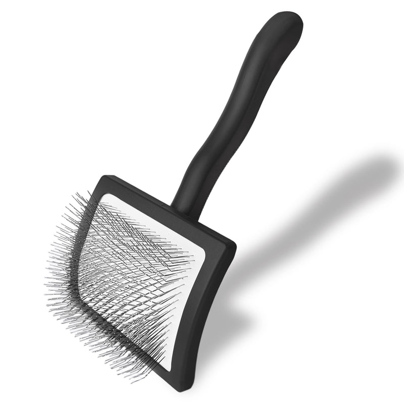 Dog Slicker Brush for Doodle Grooming,Dog Brush for Poodles,Long Pin Haired Pet Slicker Brush for Goldendoodles, Labradoodles,Bernedoodles (Black) Black - PawsPlanet Australia
