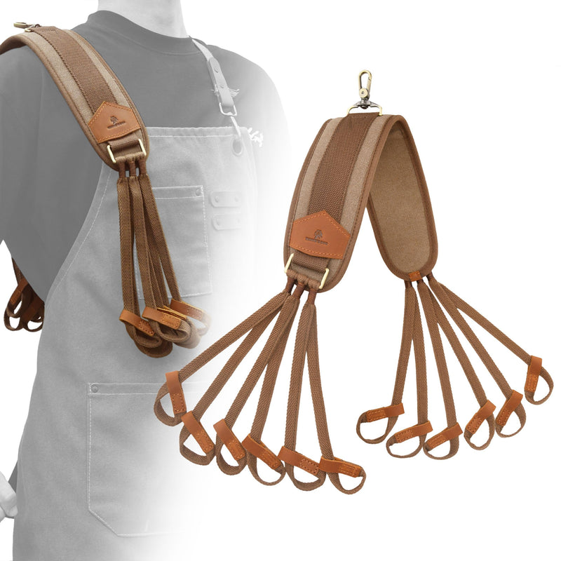 WAYNE'S DOG Canvas Duck Game Carrier - 12 Drops, Slip Noose - Bird Tote, Waterfowl & Goose Hanger, Duck Carrier Lanyard (Brown) Brown - PawsPlanet Australia