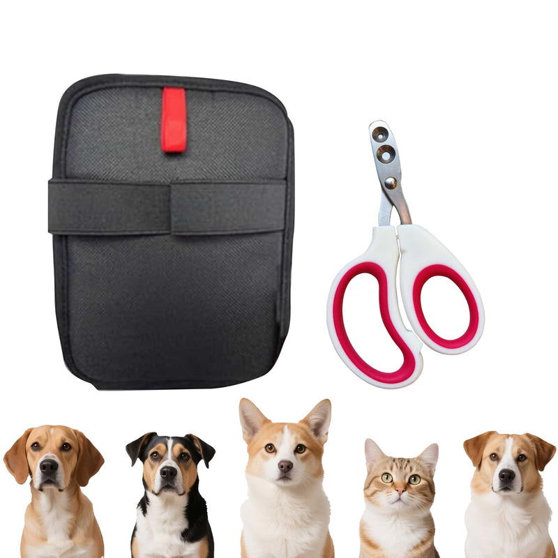 2-in-1 Pet Nail Cat Dog Clpipper Kit, Electrostatic Gloves & Nail Clipper Grooming Set for Dogs & Cats -Removes Hair from Furniture, Car Seats, Carpets & Curtains. - PawsPlanet Australia